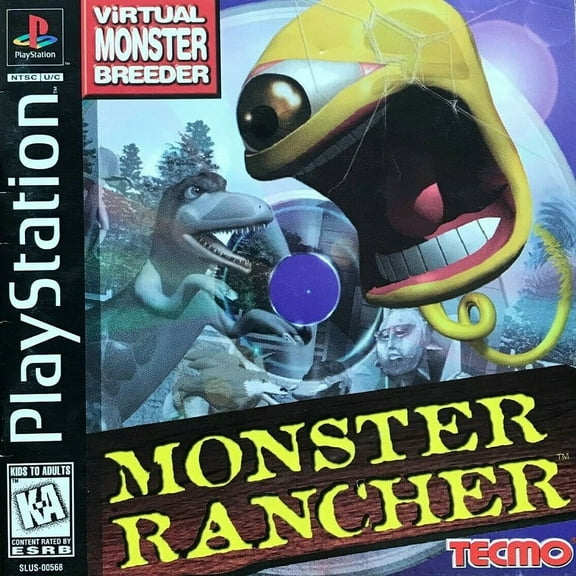 Restored Monster Rancher Physical Video Game for PlayStation 1, Simulation, 1 Player