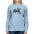 thumbnail image 1 of Monster Rat N Roll Band Sweatshirt Women -T-Line Designs, Female x-Large, 1 of 4