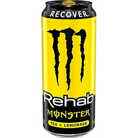 Monster Rehab Energy Drink, Tea Plus Lemonade, (Pack of 12)
