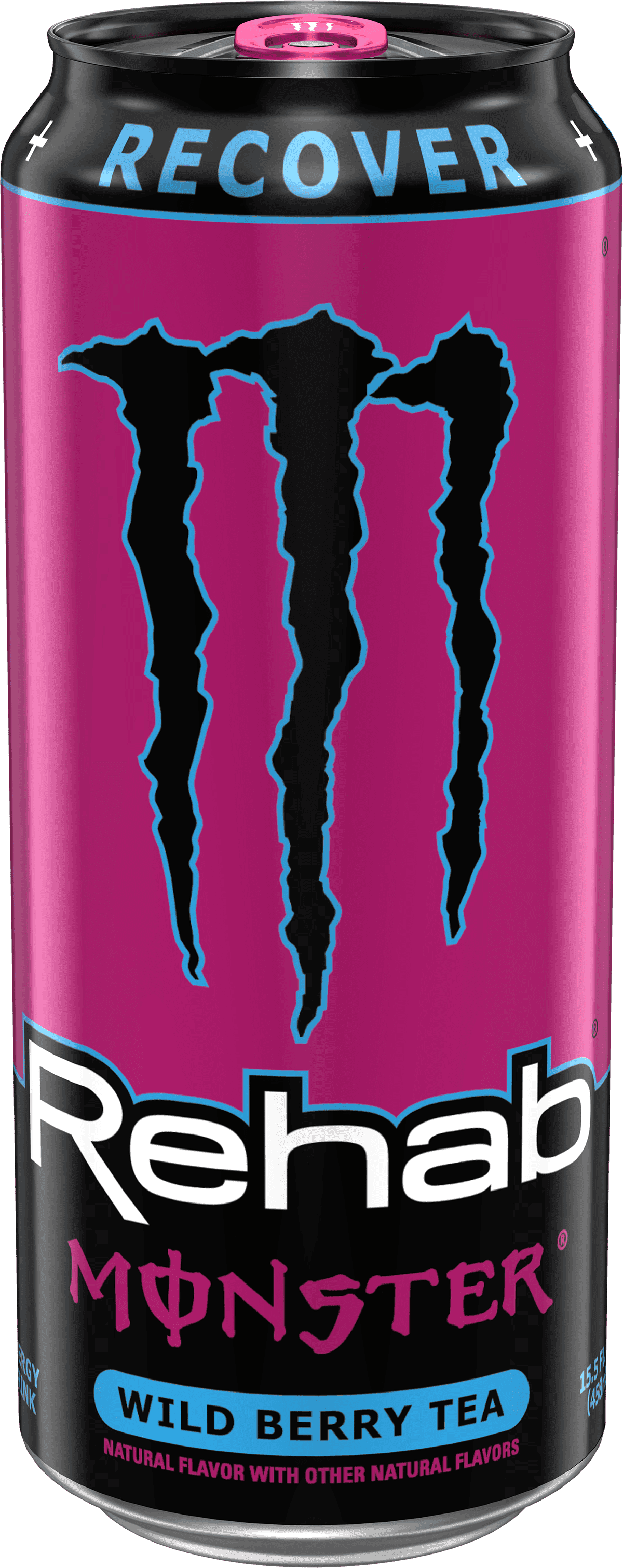 Monster Rehab Wild Berry Tea, 16 Oz Cans - Pack of 24