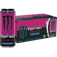 thumbnail image 1 of Monster Rehab Wild Berry Tea + Energy, Energy Iced Tea, Energy Drink, 15.5 Ounce (Pack of 15), 1 of 3