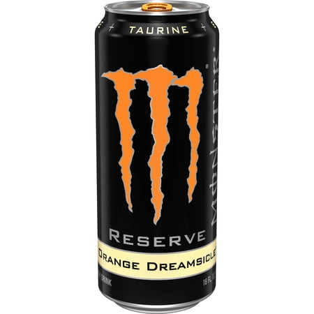 Energy Drink, Orange Dreamsicle Flavor, 16 oz Can
