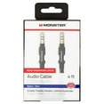 thumbnail image 1 of Monster Road Warriors 4ft Black Audio Cable – Premium Sound Quality & Durability Male, 1 of 4