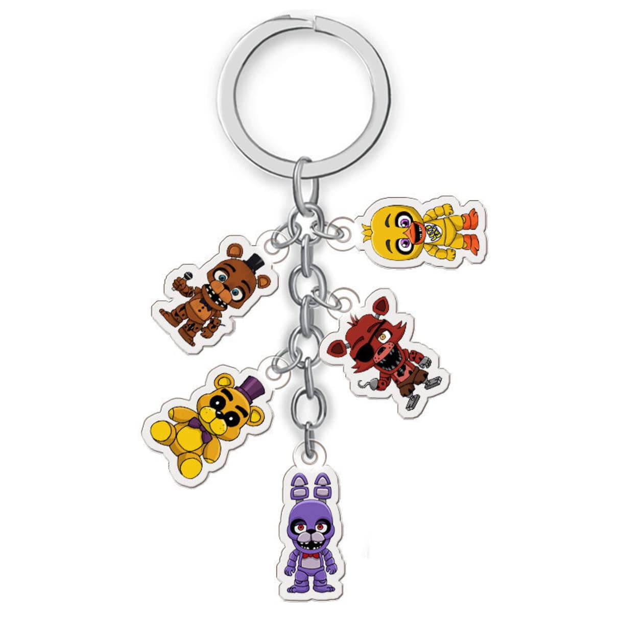 Monster Roser FNAF Keychains, 4 FNAF Action Figures Keychain For Kids