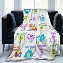 Monster'S Inc Bed Blankets Lightweight Flannel Throws Blankets All Seasons Blankets For Sofa Bed Travel Camping 40"x50"