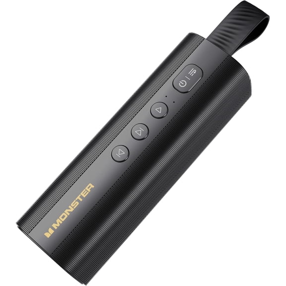 Monster S290 Bluetooth Speaker Portable Bluetooth Speaker With 30W Loud Stereo Sound Bluetooth 6.0 15H Playtime TWS Pairing Support AUX/TF Card IPX6 Waterproof Wireless Speaker for Home Outdoor