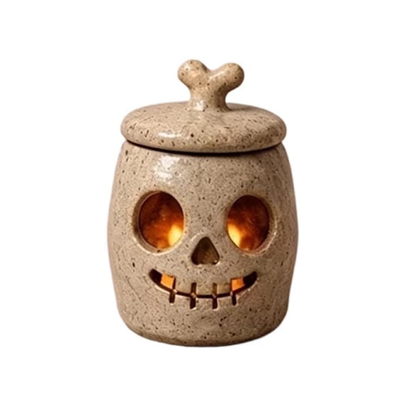 Monster Shape Tea Light Candle Holder, Cute Halloween Decorative Figurine for Festive Home Decor, Tabletop Ornament for Parties and Seasonal , 1Pack H
