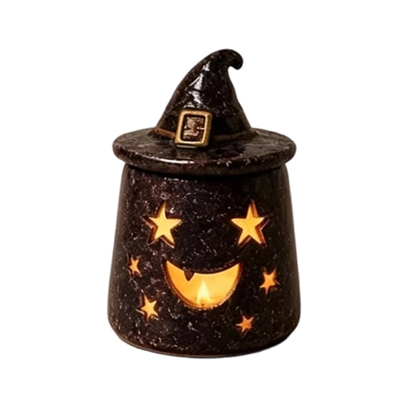 Monster Shape Tea Light Candle Holder, Cute Halloween Decorative Figurine for Festive Home Decor, Tabletop Ornament for Parties and Seasonal , 1Pack I