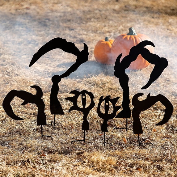 Monster Silhouette Yard Stakes Halloween Decoration - 6 Pc.