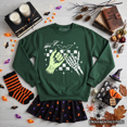 thumbnail image 1 of Monster Skeleton Pinky Promise Sweatshirt, Funny Spooky Halloween Sweater, 1 of 9