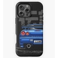 thumbnail image 1 of Monster Skyline GTR R34 Paradise Blue GA8366 Phone Case for iPhone 11 to 17 Pro Max, 1 of 2