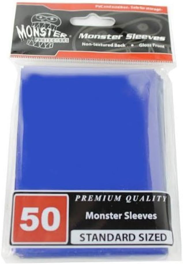 Monster Sleeves - Monster Protector Sleeves - Standard Size Gloss - Blue  (Fits MTG Magic The Gathering and Other Standard Sized Gaming Cards) -  Walmart.com