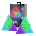 thumbnail image 1 of Monster Smart Lighting 3D Prism 8-Pack Interlocking RGBIC LED Wall Lights, Music Sync, Voice & App Control, Works with Alexa, Google, Siri, 1 of 11
