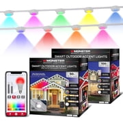 Monster Outdoor LED Smart Lights, RGBIC+ Multiwhite Permanent Outdoor Lights w/ Voice Control, 150ft
