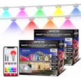 thumbnail image 1 of Monster Outdoor 200ft LED Smart Lights, RGBIC and Multiwhite Permanent Outdoor Lights with Voice Control, 100 feet Pack of 2, 1 of 10