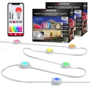 Monster Smart Permanent Outdoor Lights, 200ft, 144 LED RGBIC+ Multiwhite, All-Weather, App & Voice Control, Sound-Reactive, Customizable Lighting with Scheduling & Timer
