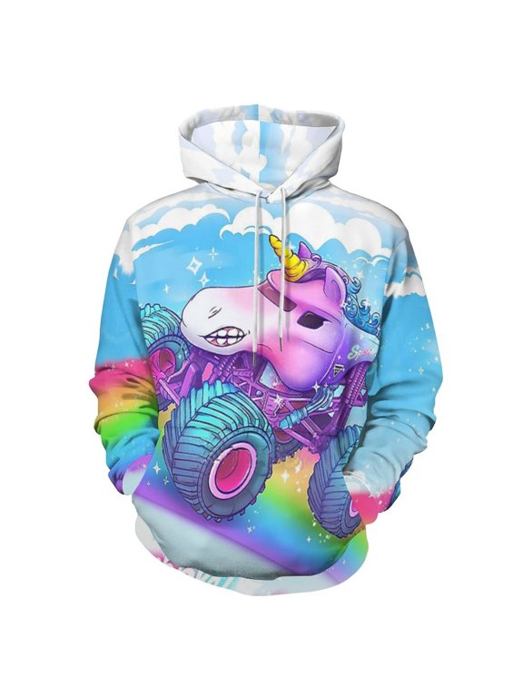 Monster Sp-arkle Smash Trucks Casual Hoodies Pullover Sweatshirt Long Sleeve Hooded Jackets Men Women