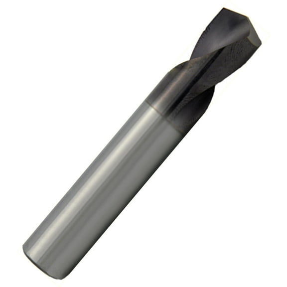3/16" Diameter x 120 Point Angle Carbide N/C Spot Drill, AlTiN Coated, 0.750" Flute Length, 2.00" Overall Length