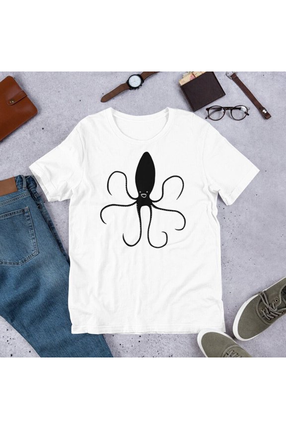 Monster Squid Alien Shirt Folk Art Print Quirky Cute Birthday Housewarming Gifts Funny Wei