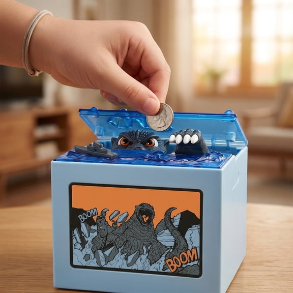 Monster Stealing Piggy Bank, Fantasy Movie Dinosaur Coin Bank, Electronic Anime Money Box, Easter/Children's Day Movie Collection Gift