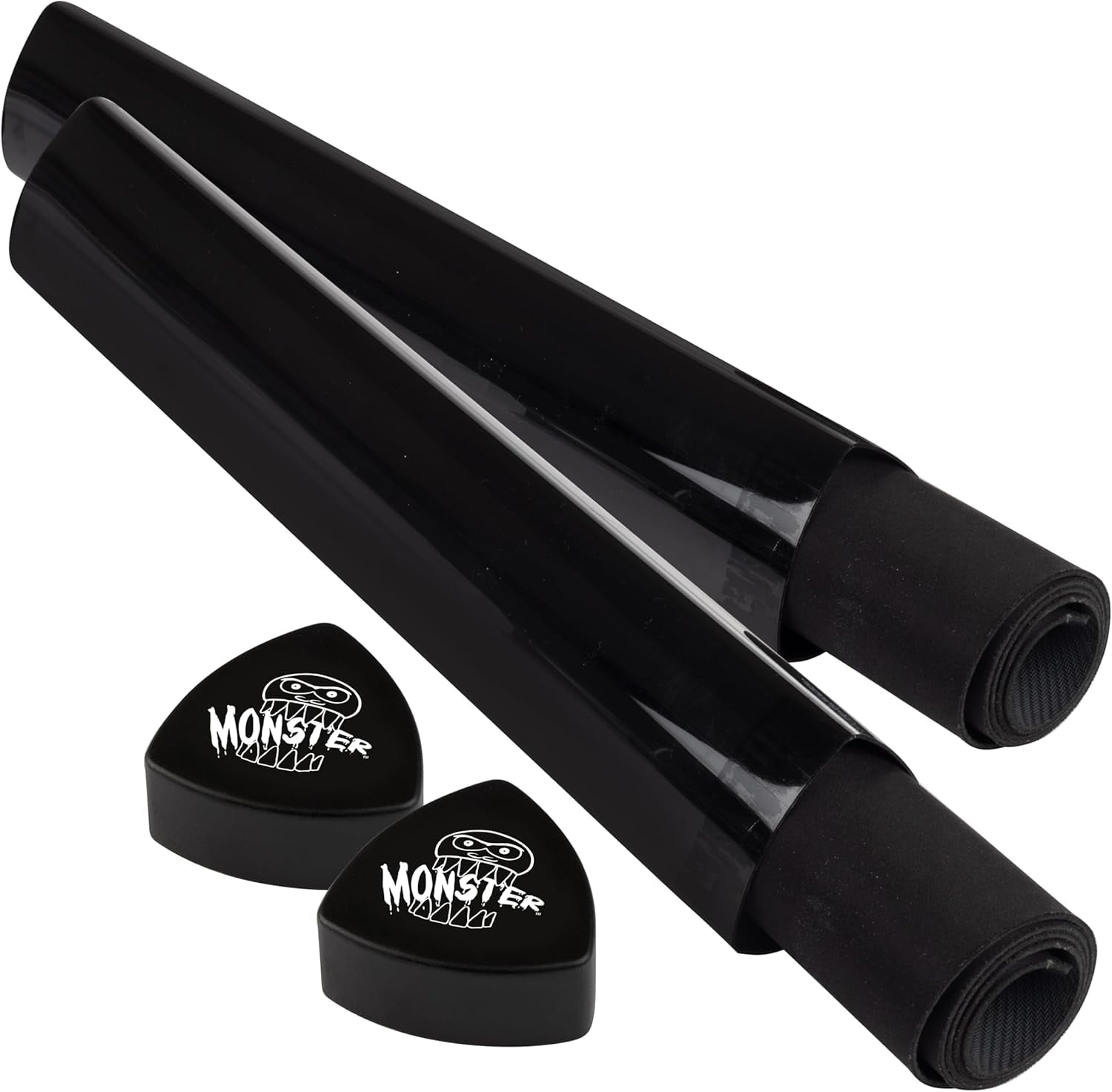 Monster TCG Prism Mat Tube 2 Pack, Opaque Black, Easy Design, Stores ...