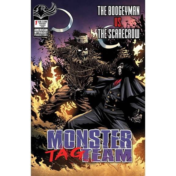Monster Tag Team Boogeyman Vs Scarecrow Cvr B Martinez American Mythology Productions Comic Book