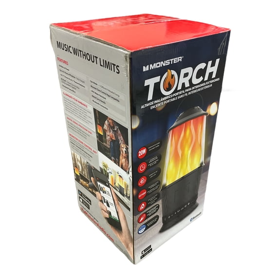 Monster Torch Portable Bluetooth Speaker 20 Watts, 10 Hours, Water Resistant