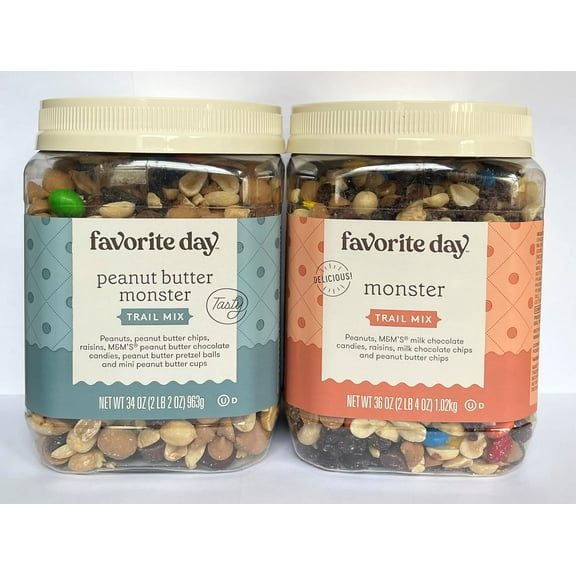 Monster Trail Mix AND Peanut Butter Monster Trail Mix, 70 ounces total