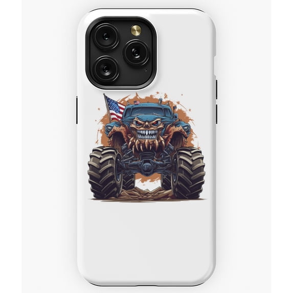 Monster Truck 5 Big Wheels Off-Road Graphic Art A7409 Phone Case for iPhone 11 to 17 Pro Max