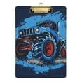 thumbnail image 1 of Monster Truck Acrylic Clipboards 12 x 9 Inch A4 Size with Low Profile Clip Hanging Clipboard for Classroom School Office, 1 of 8