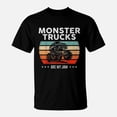 thumbnail image 1 of Monster Truck Are My Jam Retro Sunset Cool Engines TShirt, 1 of 2