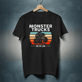 thumbnail image 1 of Monster Truck Are My Jam Vintage Retro, H12582 T-Shirt, for Men and Women, Up to Size 5XL, 1 of 2