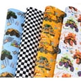 thumbnail image 1 of Monster Truck Birthday Wrapping Paper for Boys Kids - 6 Large Sheets Racing Wrapping Paper, 39.4 x 27.6 Per Sheet (Monster Truck Birthday), 1 of 12
