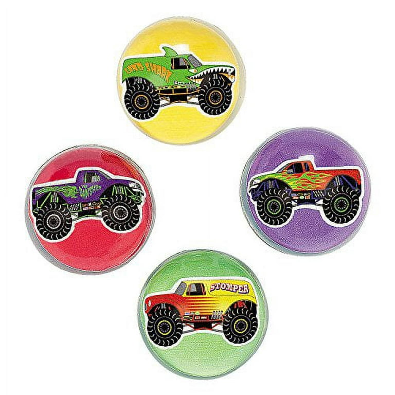 12 Monster Truck Bouncing Balls
