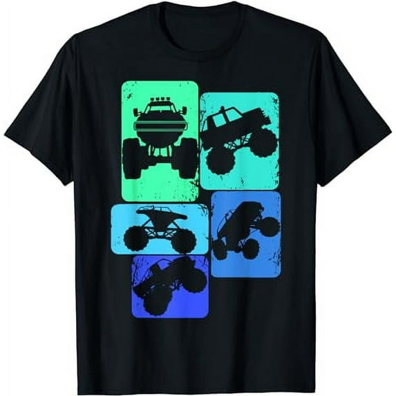 Monster Truck Boys Kids T-Shirt