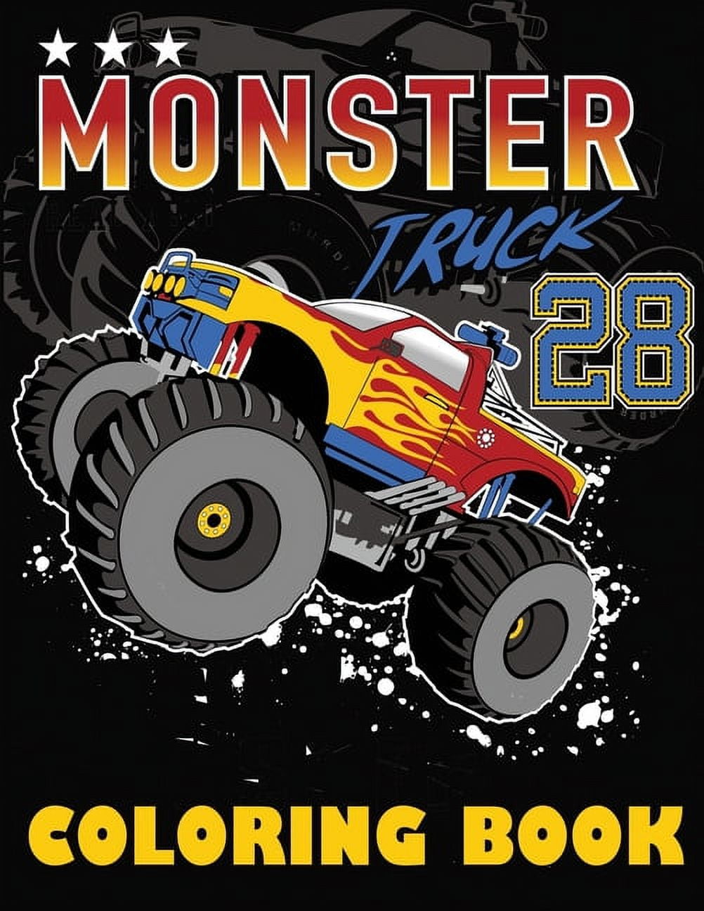 BLUE WAVE PRESS Monster Truck Coloring Book: Big Coloring Book for Boys and Girls (Other)
