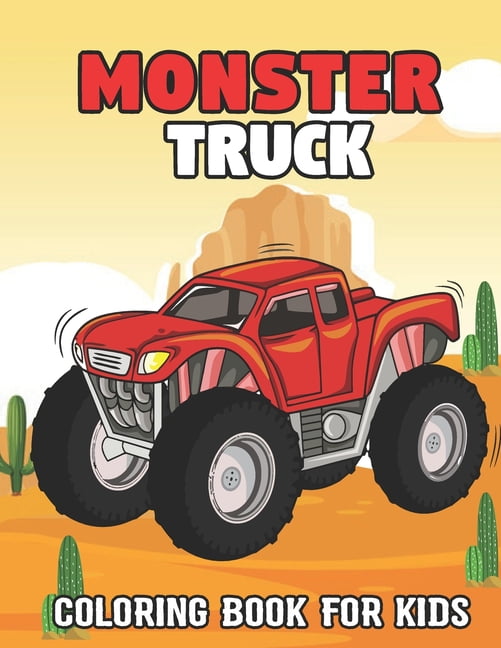 Monster Truck Coloring Book for Kids Children and Adults 50 Pages