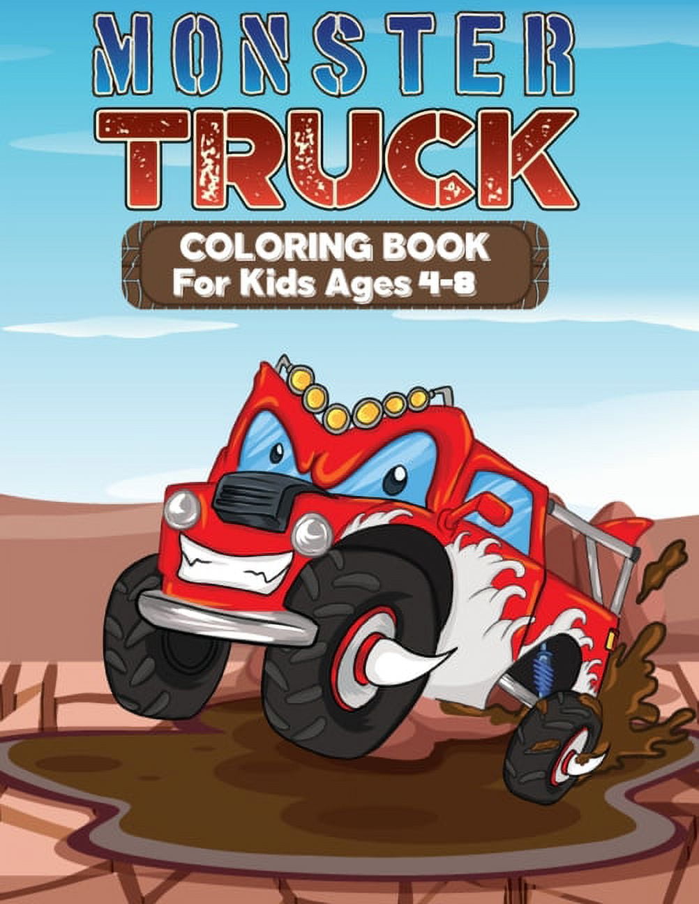 Monster Truck Coloring Book for Kids Children and Adults 50 Pages Mons –  Mode Art Design