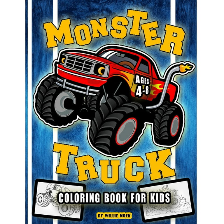 Monster Truck Coloring Book for Kids Children and Adults 50 Pages Mons –  Mode Art Design