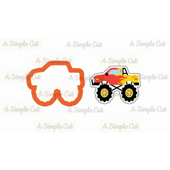 Monster Truck Cookie Cutter