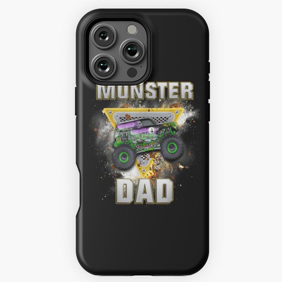 Monster Truck Dad Are My Jam Lovers Phone Case for iPhone 16 15 14 13 12 11 Pro Max