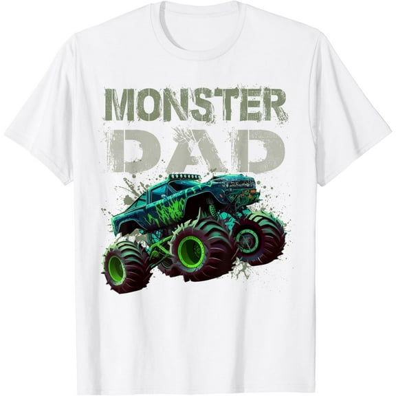 Monster Truck Dad Family Matching Monster Truck Lovers T-Shirt100% cotton