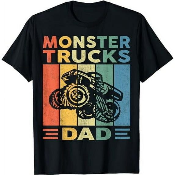 Monster Truck Dad Shirt Retro Vintage Monster Truck Shirt T-Shirt