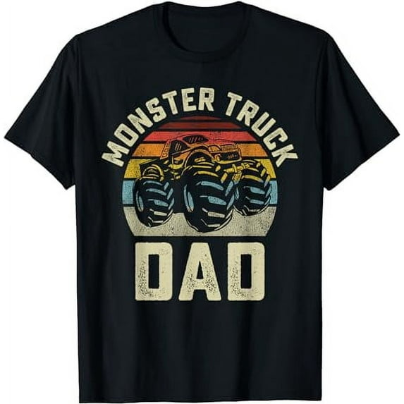Monster Truck Dad Vintage Retro Style Men T-Shirt