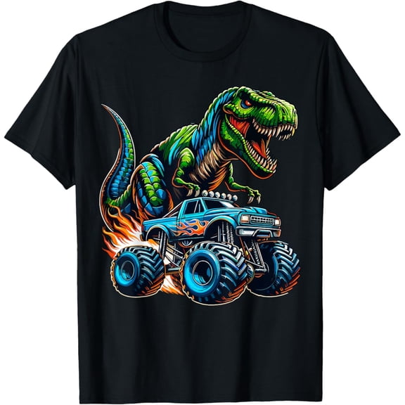 Monster Truck Dinosaur Birthday Party Monster Truck Unisex Men Women T-Shirt S-5Xl - Best Birthday Gifts