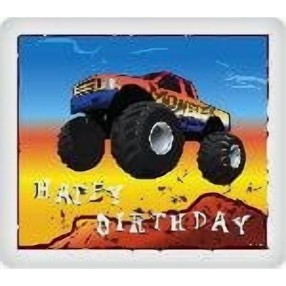 Monster Truck Edible Icing Image (8 inch Round)