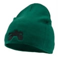 thumbnail image 1 of Monster Truck Embroidered 8 Inch Knitted Short Beanie - Dark Green OSFM, 1 of 5