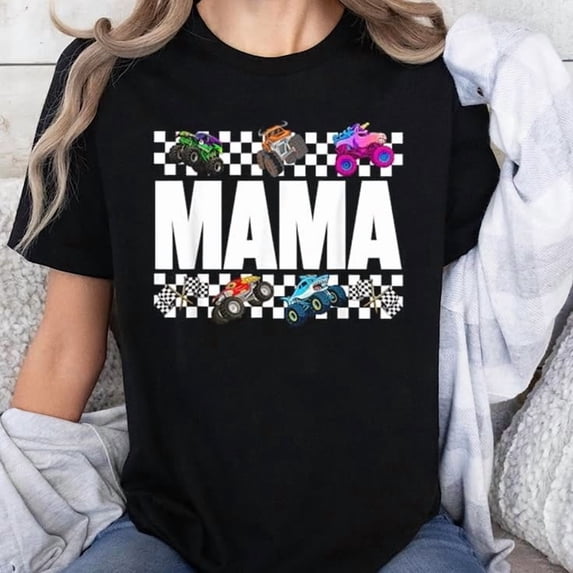 Monster Truck Family Crew Birthday Matching T-shirt Sizes S-5XL GoldenGate JSC