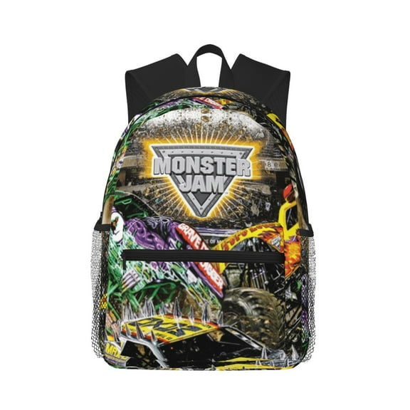 Monster Truck Jam Backpack Large Capacity Computer Business Rucksack Backpacks For Travel Gifts