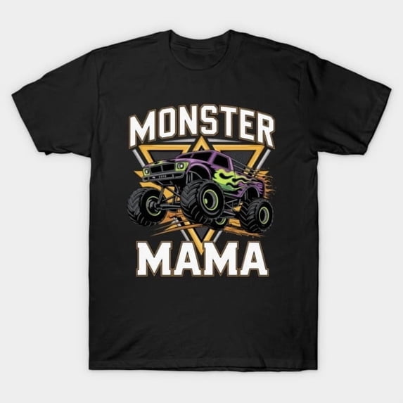 Monster Truck Mama Are My Jam Truck Lovers Graphic - Comfortable Fit, H33987 T-Shirt, for Men and Women, Up to Size 5XL
